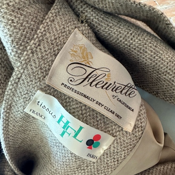 Nordstrom fleurette double breasted tweed pea coat - Picture 7 of 8